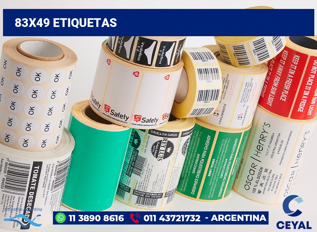 83x49 Etiquetas