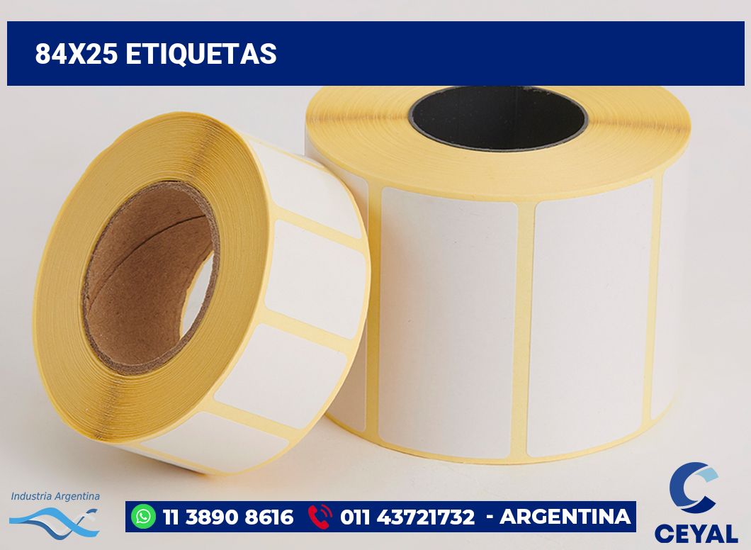84x25 Etiquetas