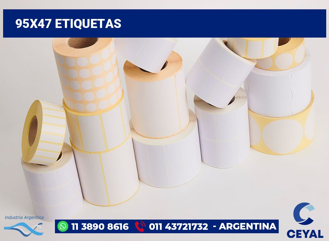 95x47 Etiquetas