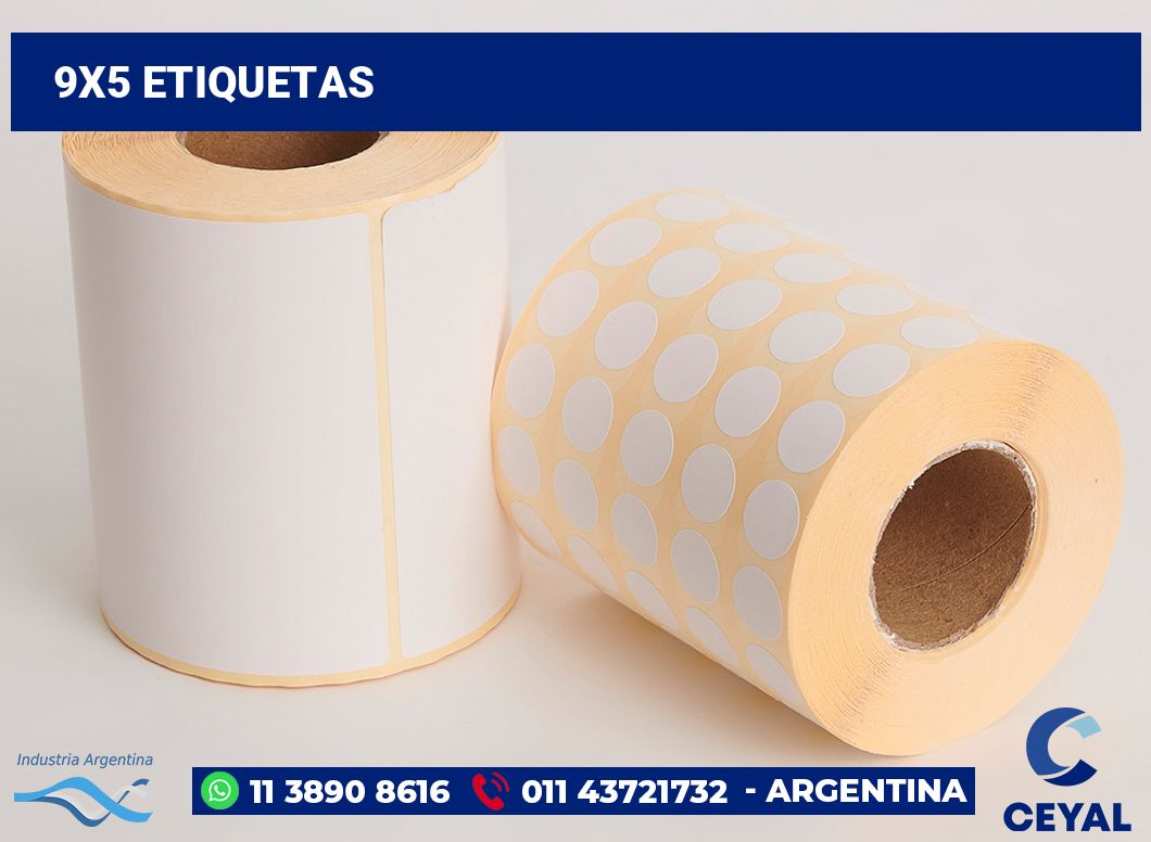 9x5 Etiquetas