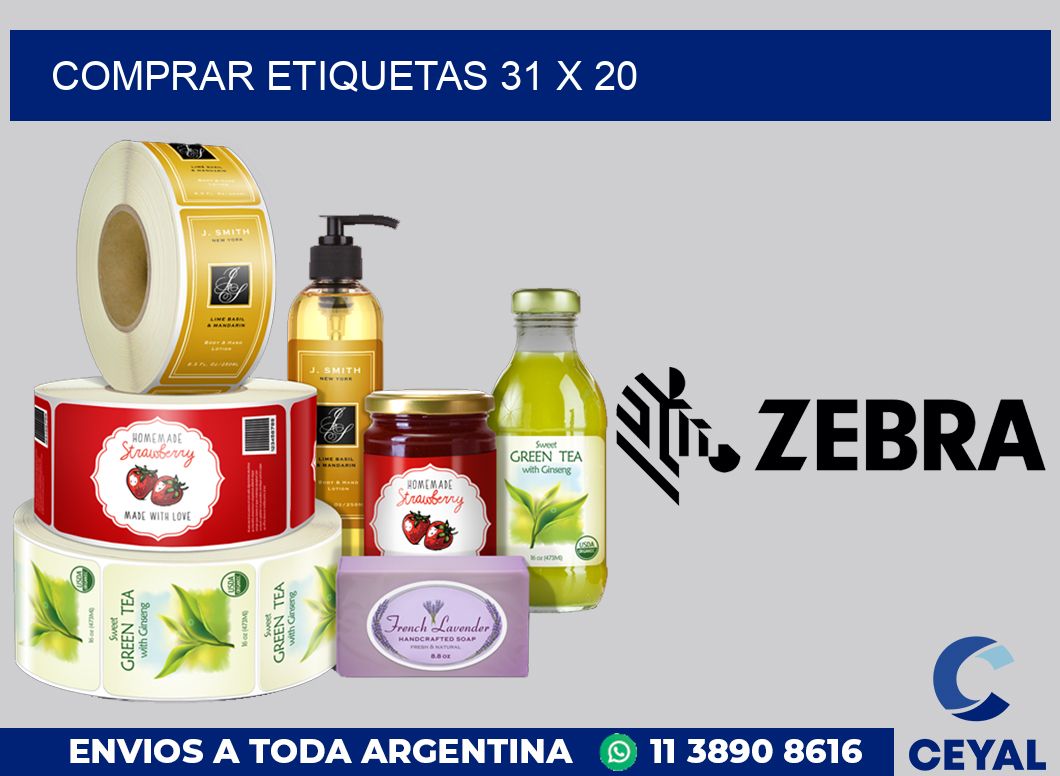 Comprar etiquetas 31 x 20