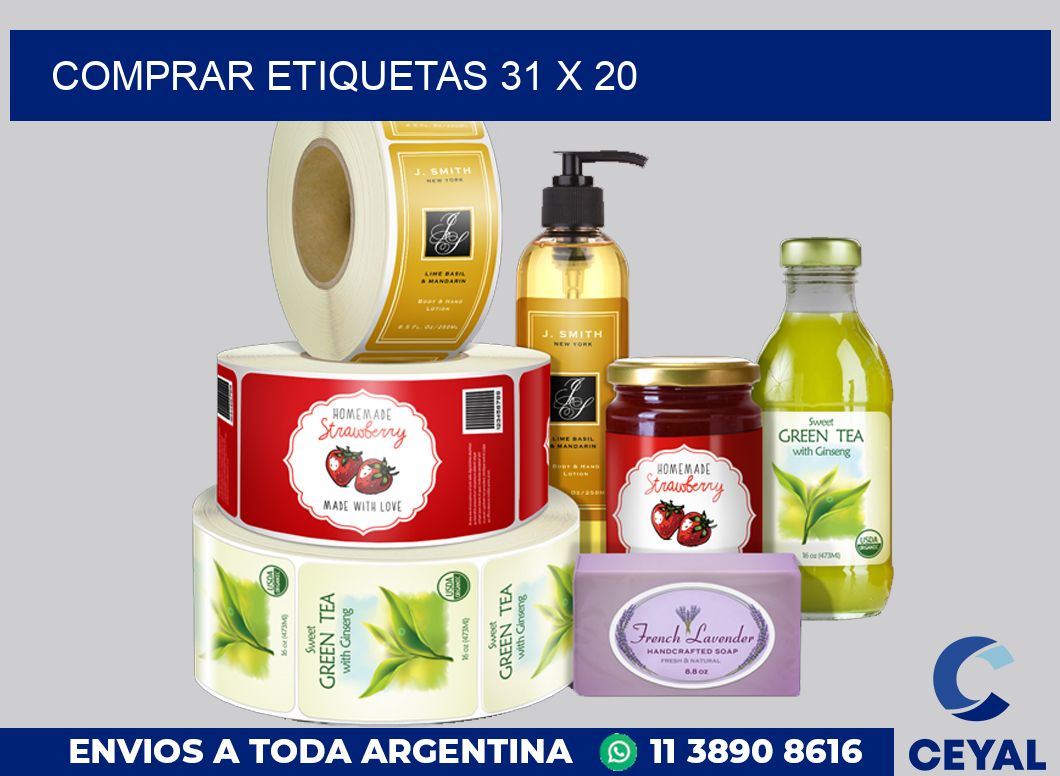 Comprar etiquetas 31 x 20