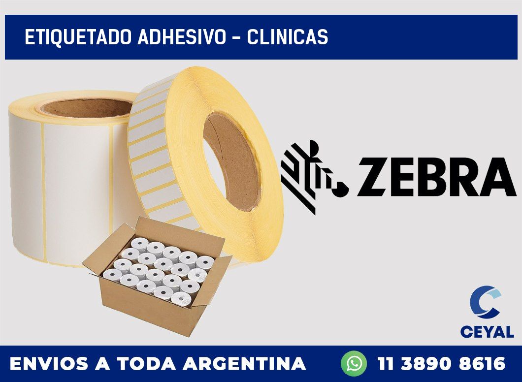 Etiquetado adhesivo – clinicas