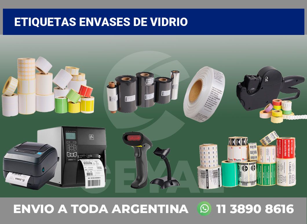 Etiquetas Envases de vidrio