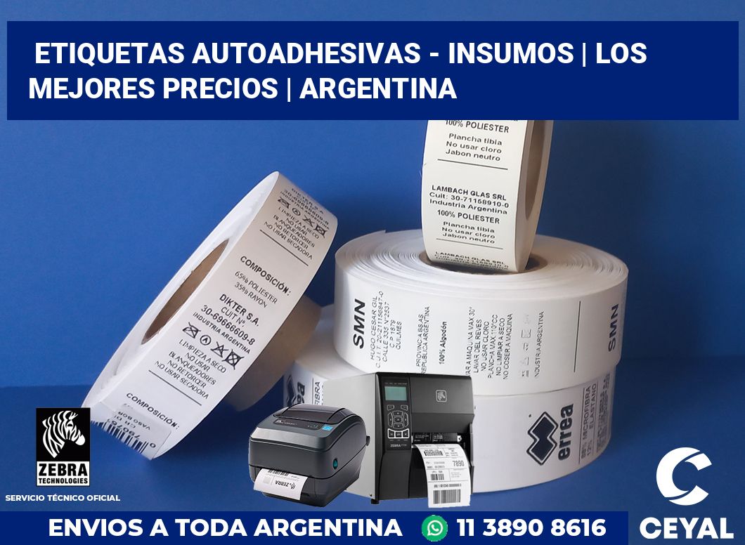 Etiquetas autoadhesivas - insumos | Los mejores precios | Argentina