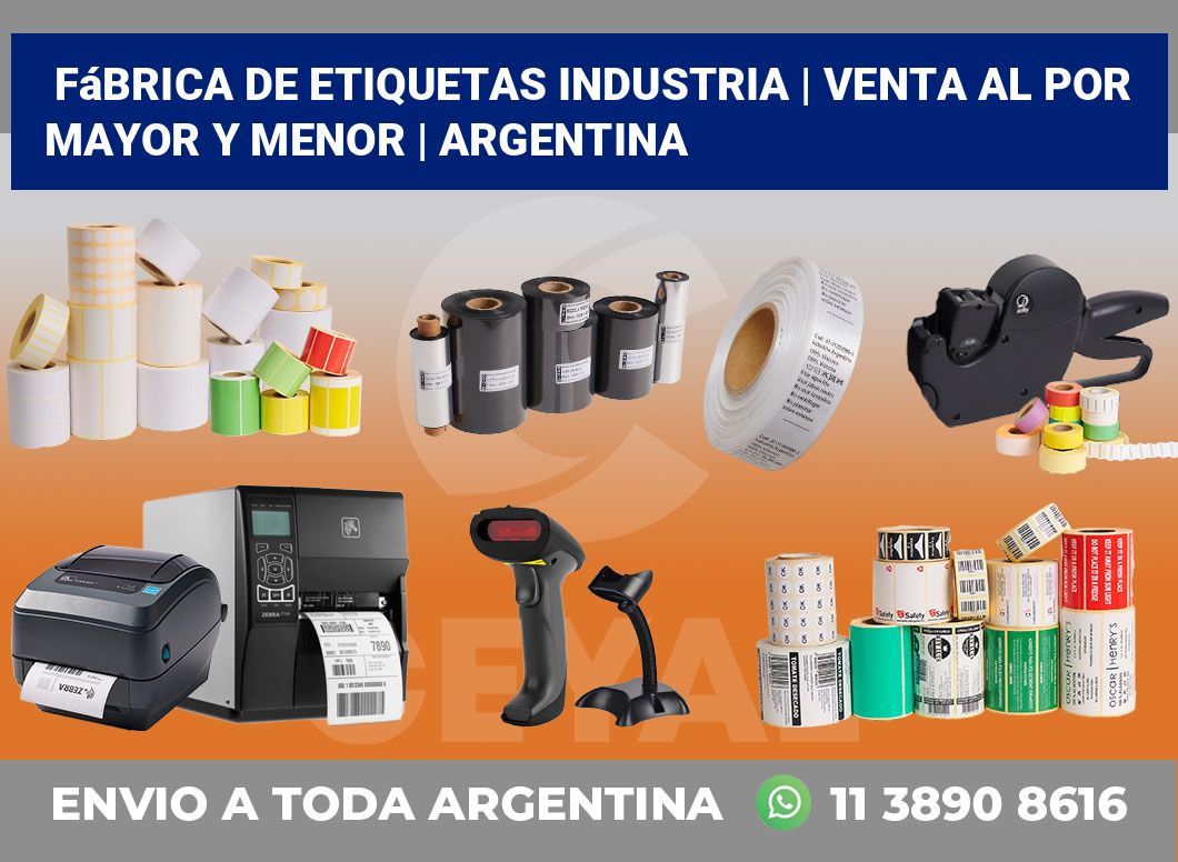 Fábrica de etiquetas industria | Venta al por mayor y menor | Argentina