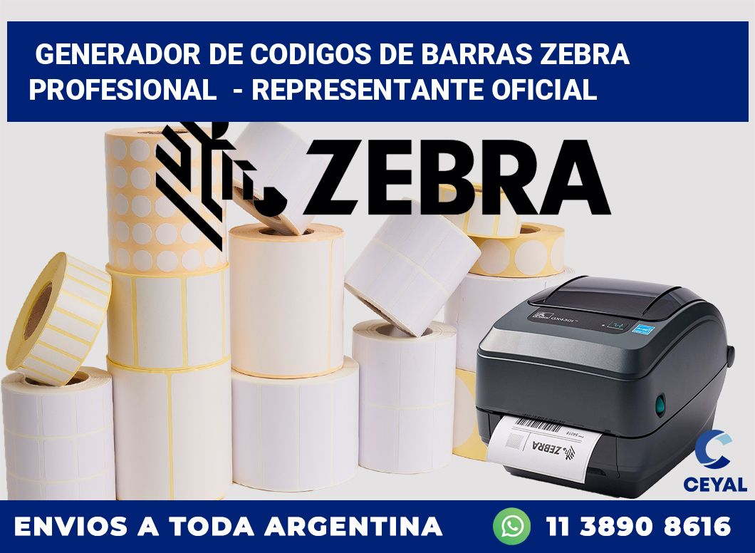 Generador de codigos de barras zebra profesional  – Representante oficial