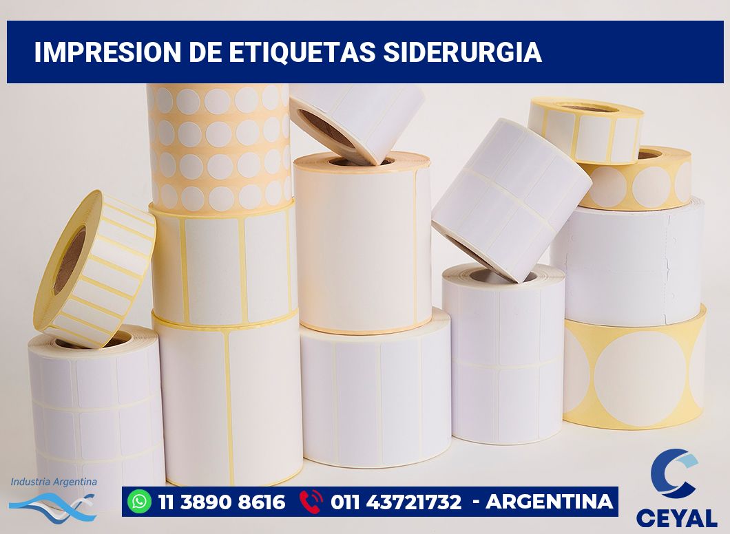 Impresion de etiquetas siderurgia