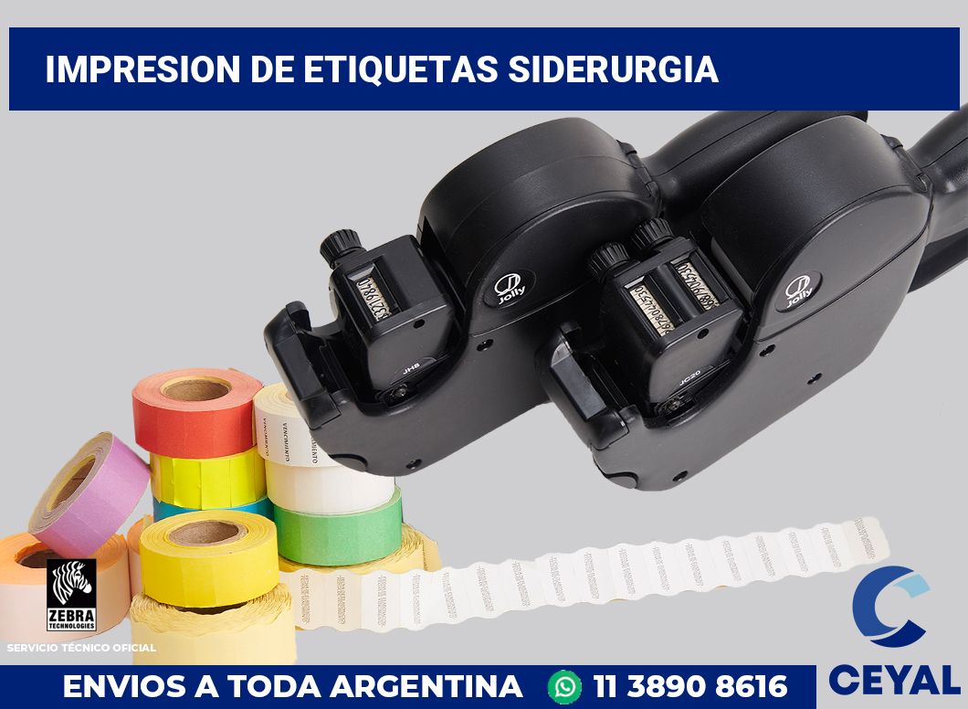 Impresion de etiquetas siderurgia
