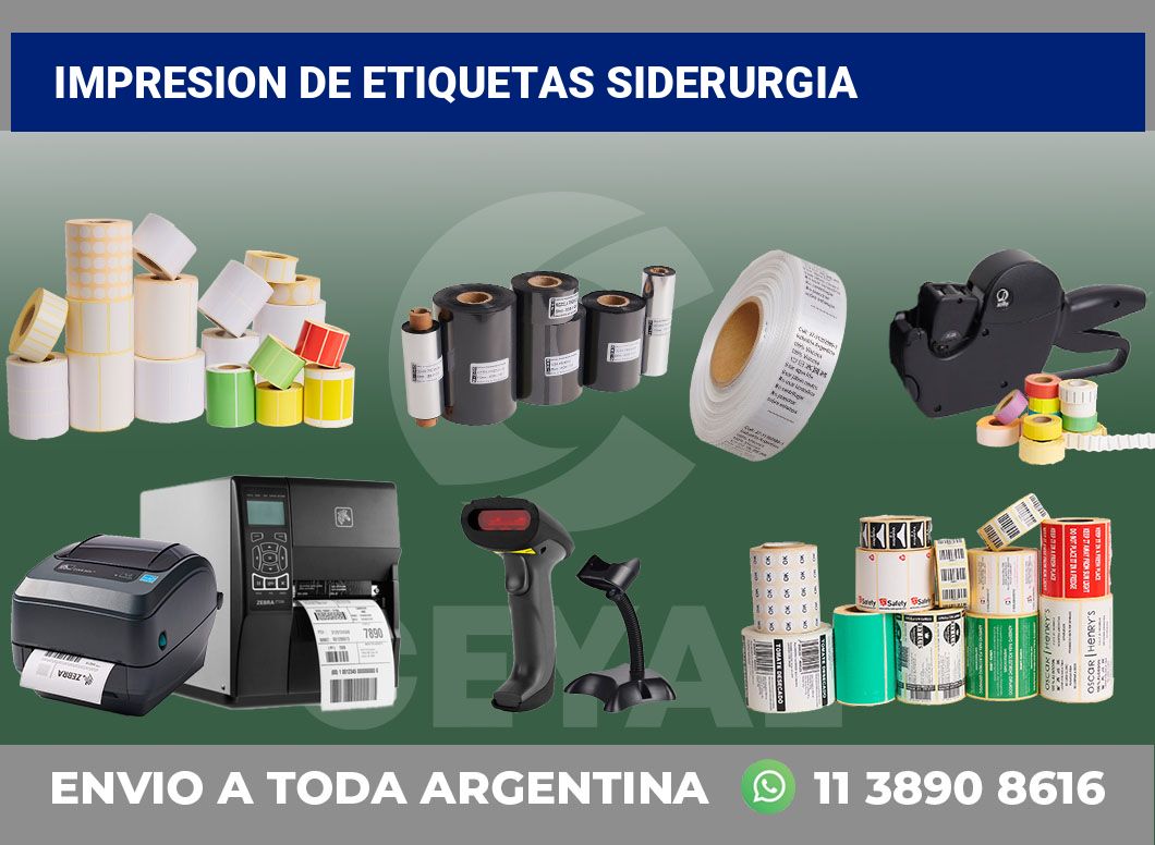 Impresion de etiquetas siderurgia