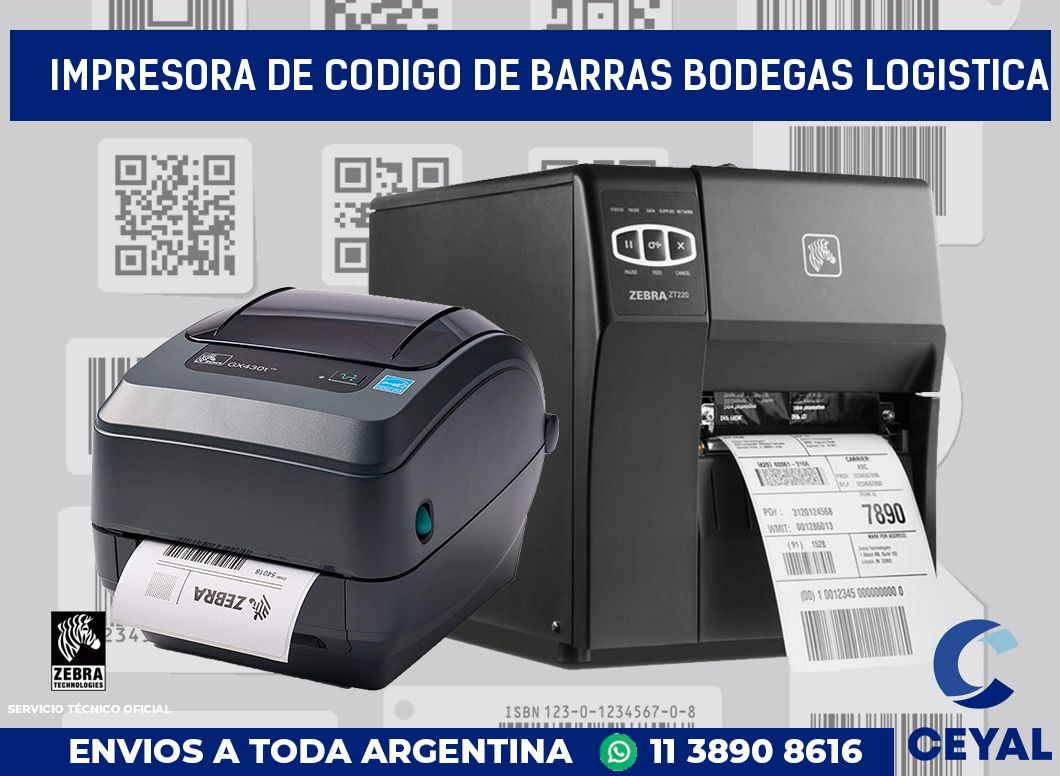 Impresora de codigo de barras Bodegas logistica