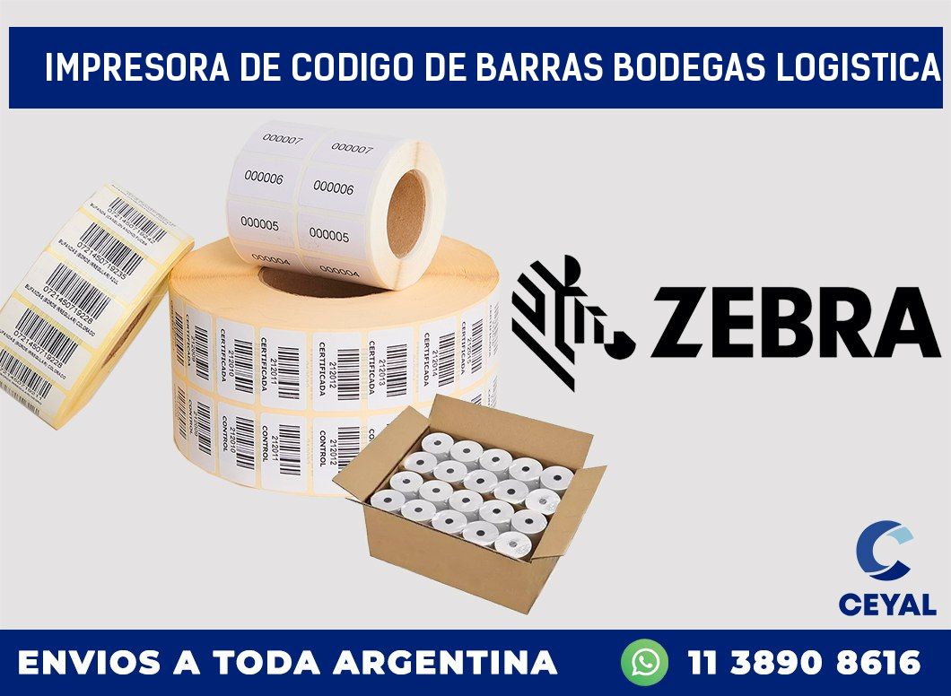 Impresora de codigo de barras Bodegas logistica
