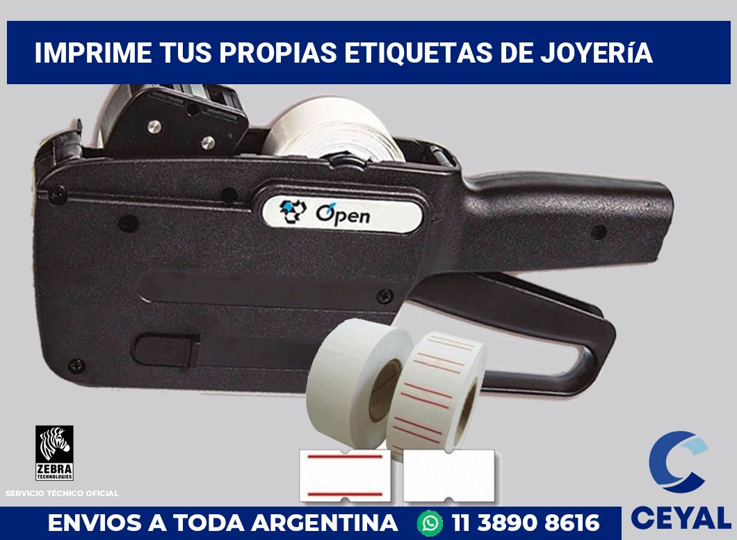 Imprime tus Propias Etiquetas de joyería