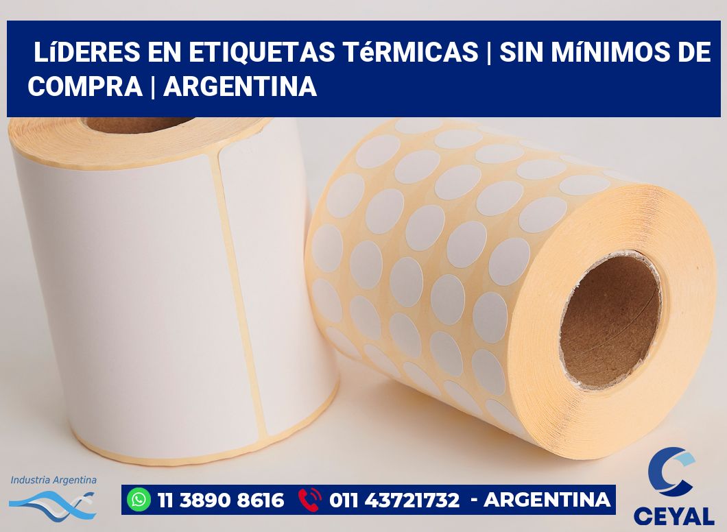 Líderes en etiquetas térmicas | Sin mínimos de compra | Argentina