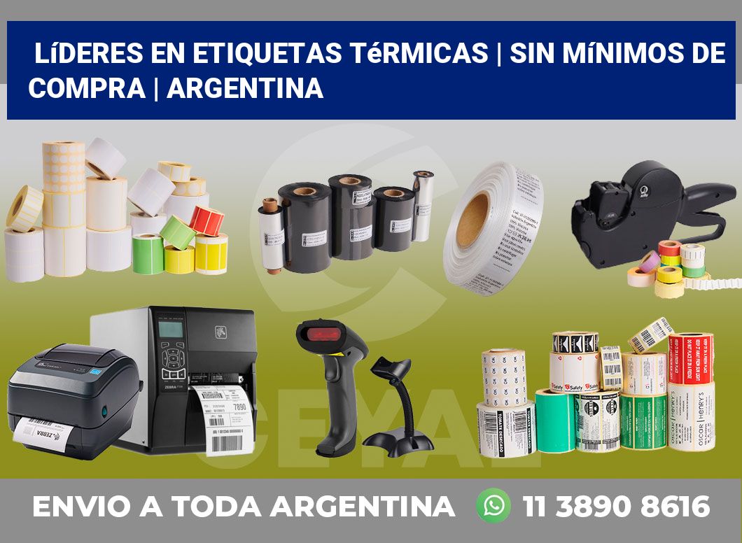 Líderes en etiquetas térmicas | Sin mínimos de compra | Argentina