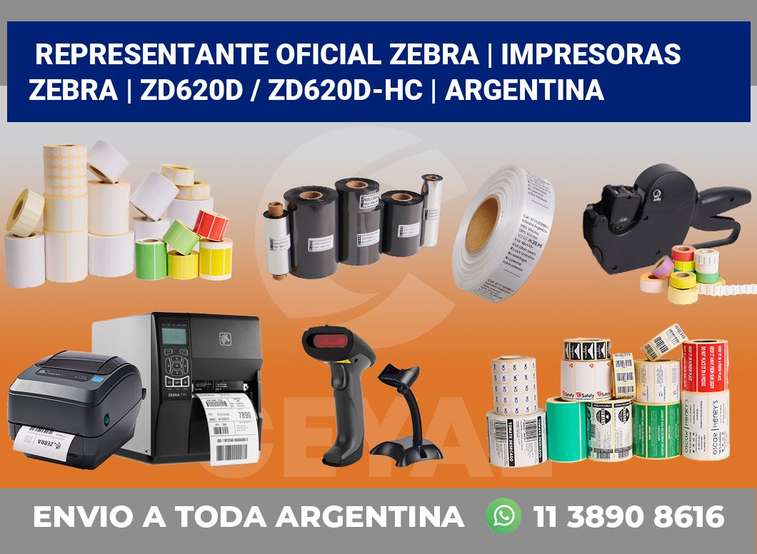 Representante oficial Zebra | Impresoras Zebra | ZD620d / ZD620d‑HC | Argentina