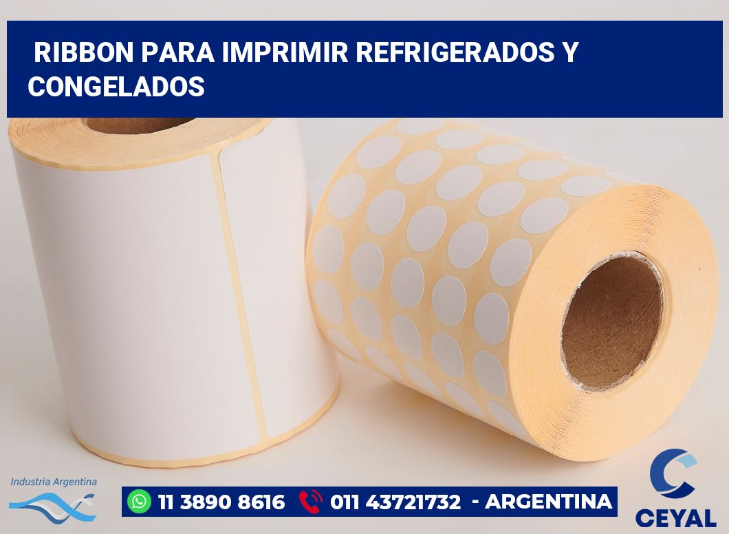 Ribbon para imprimir refrigerados y congelados