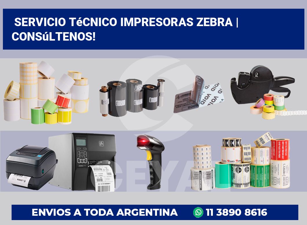 Servicio técnico impresoras Zebra | Consúltenos!