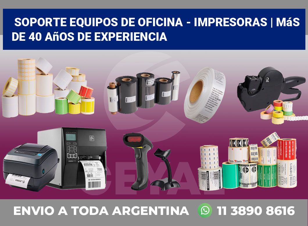 Soporte equipos de oficina – impresoras | Más de 40 años de experiencia