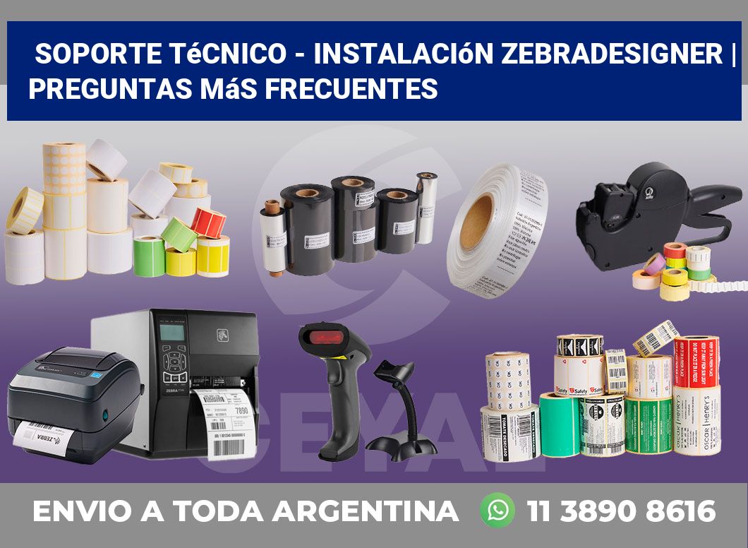 Soporte técnico – instalación ZebraDesigner | Preguntas más frecuentes