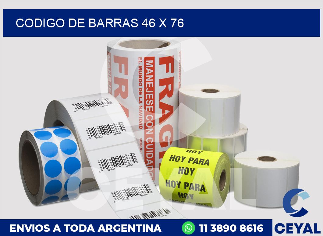 codigo de barras 46 x 76