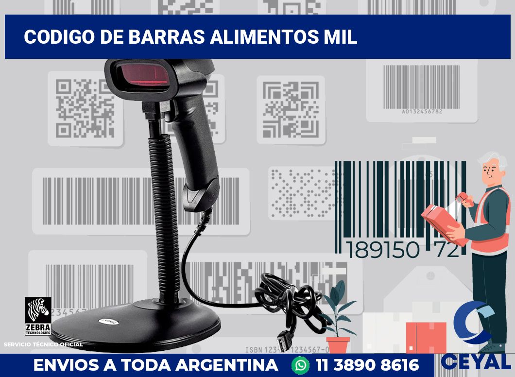 codigo de barras alimentos mil