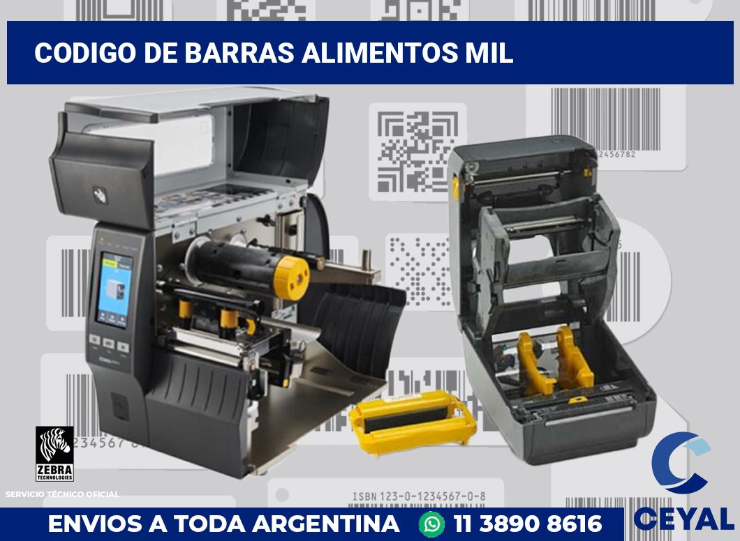 codigo de barras alimentos mil