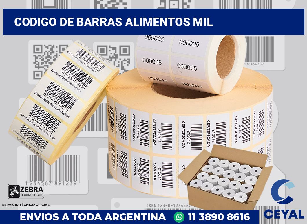 codigo de barras alimentos mil