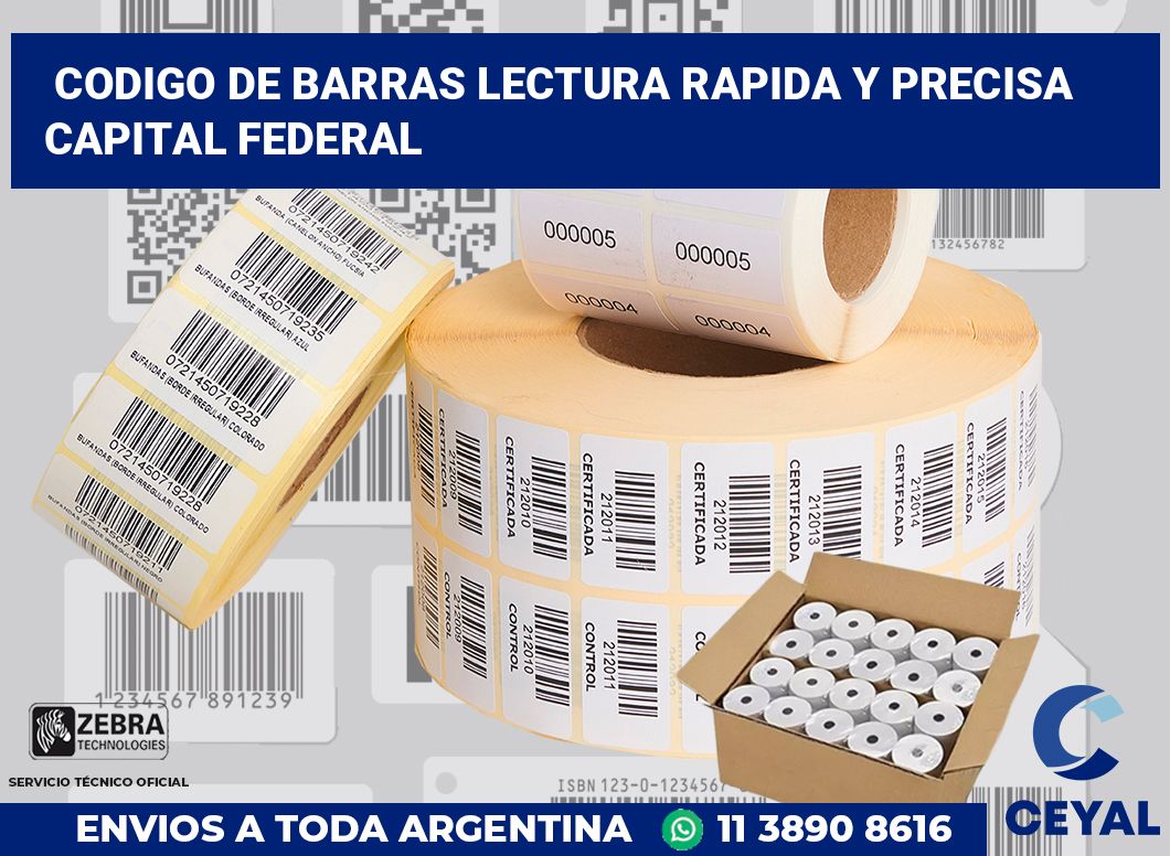 codigo de barras lectura rapida y precisa  Capital Federal