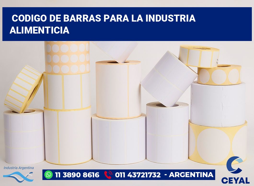 codigo de barras para la industria alimenticia