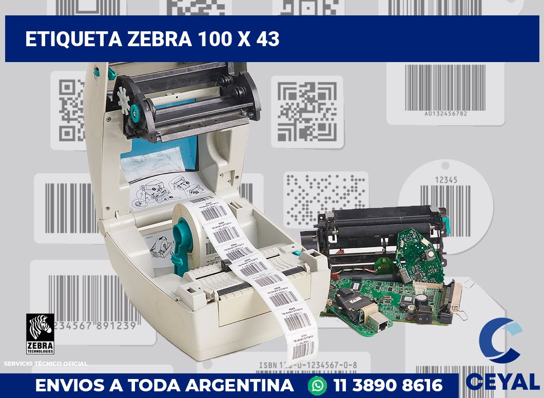 etiqueta zebra 100 x 43