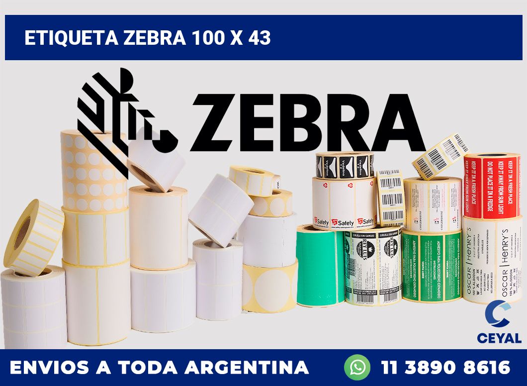 etiqueta zebra 100 x 43