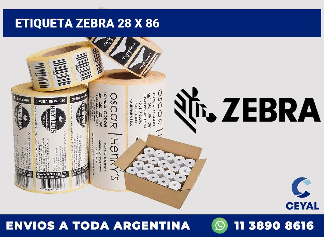 etiqueta zebra 28 x 86