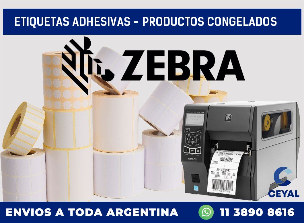 etiquetas adhesivas – productos congelados