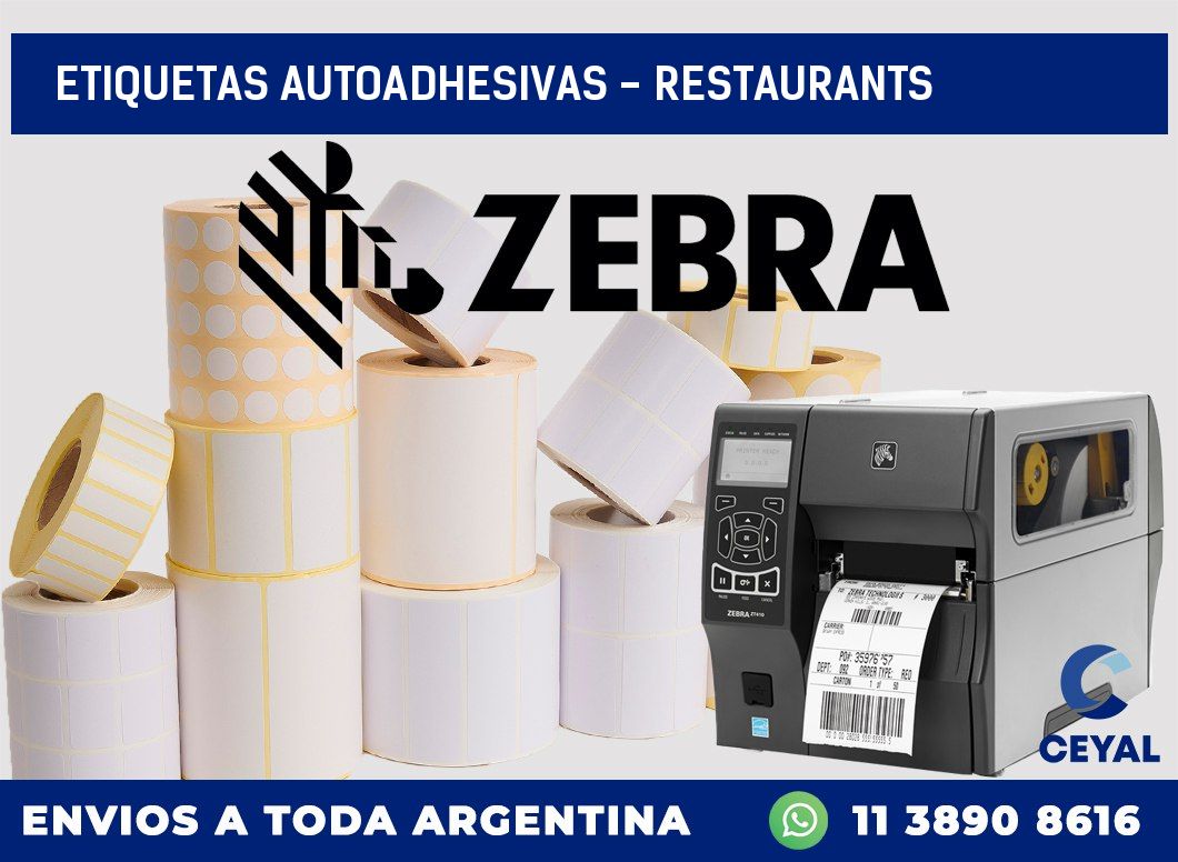etiquetas autoadhesivas - Restaurants
