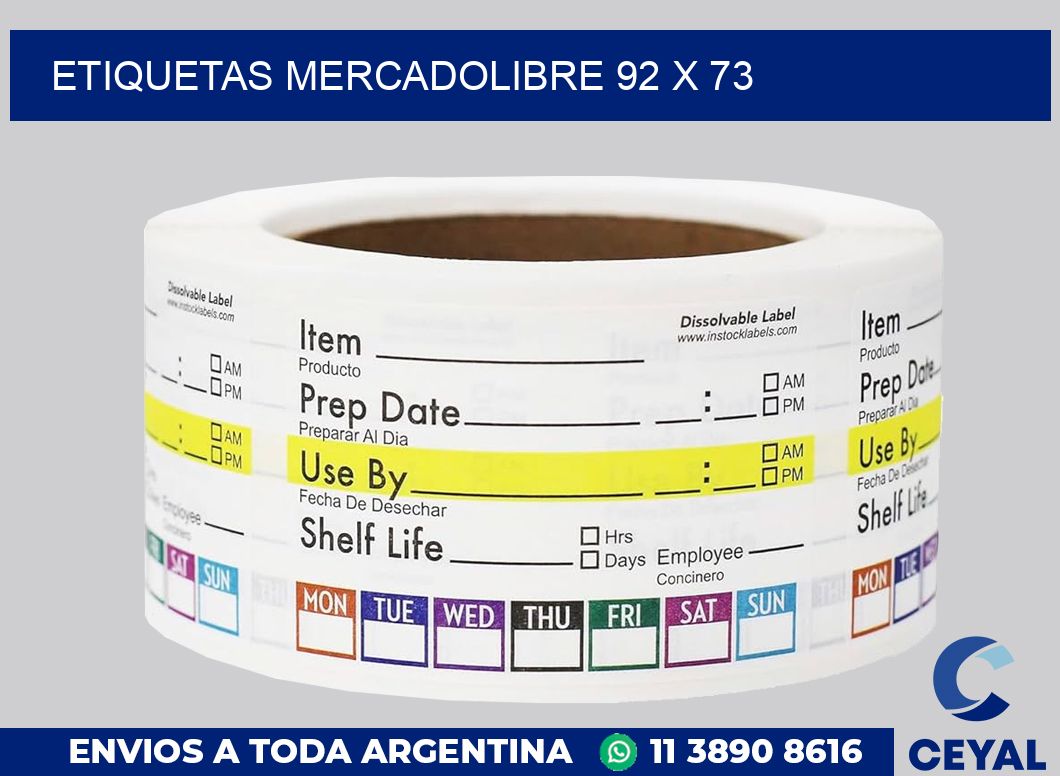 etiquetas mercadolibre 92 x 73