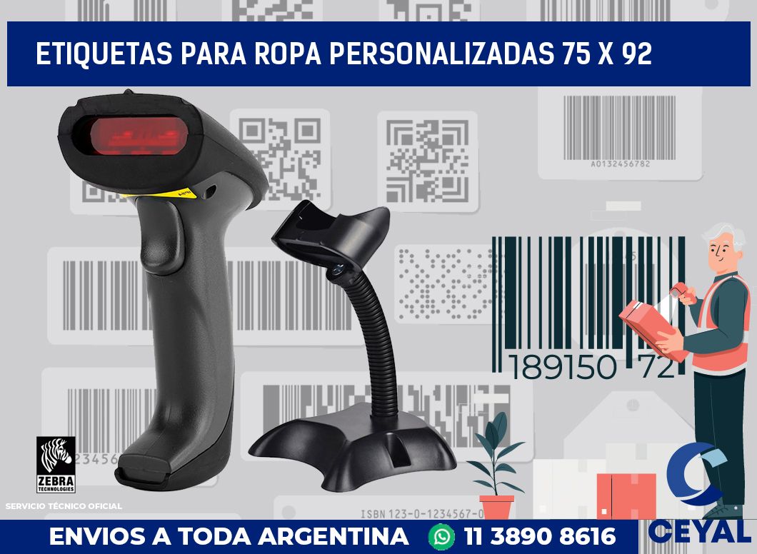 etiquetas para ropa personalizadas 75 x 92