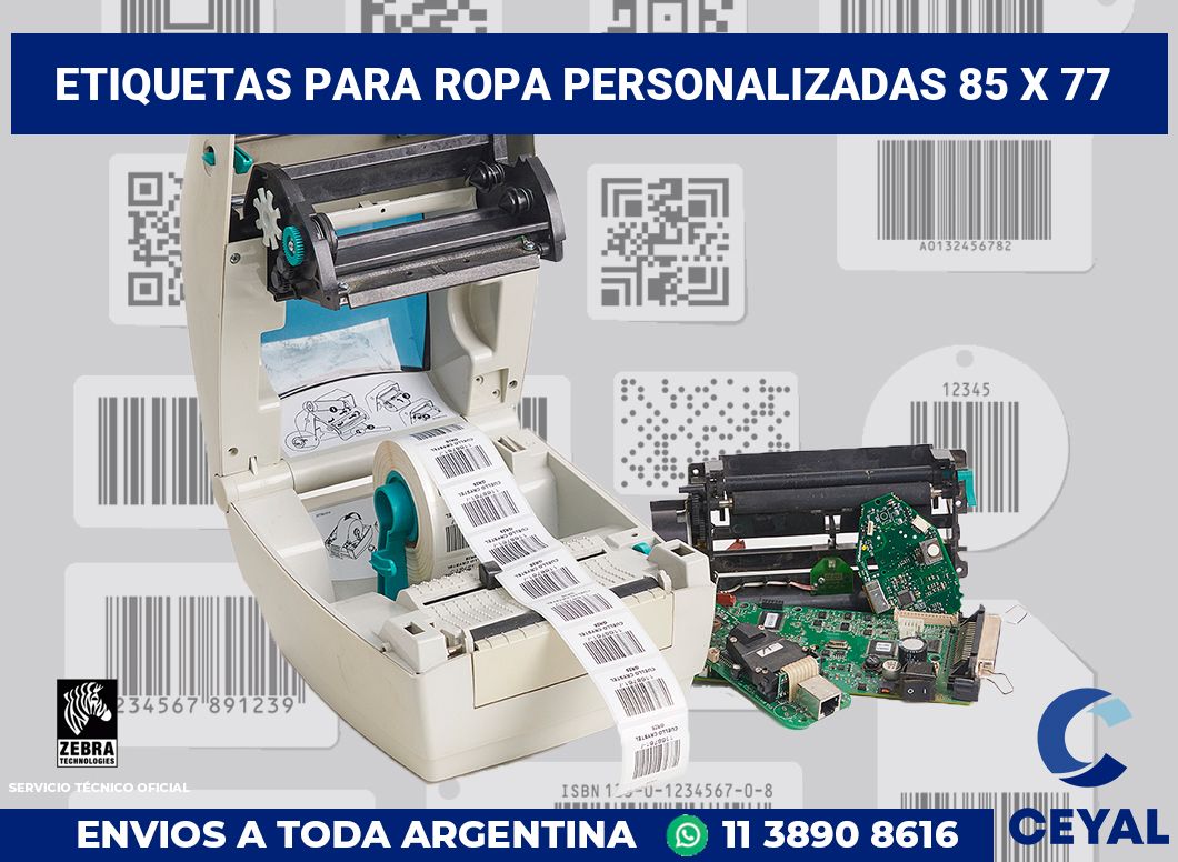 etiquetas para ropa personalizadas 85 x 77