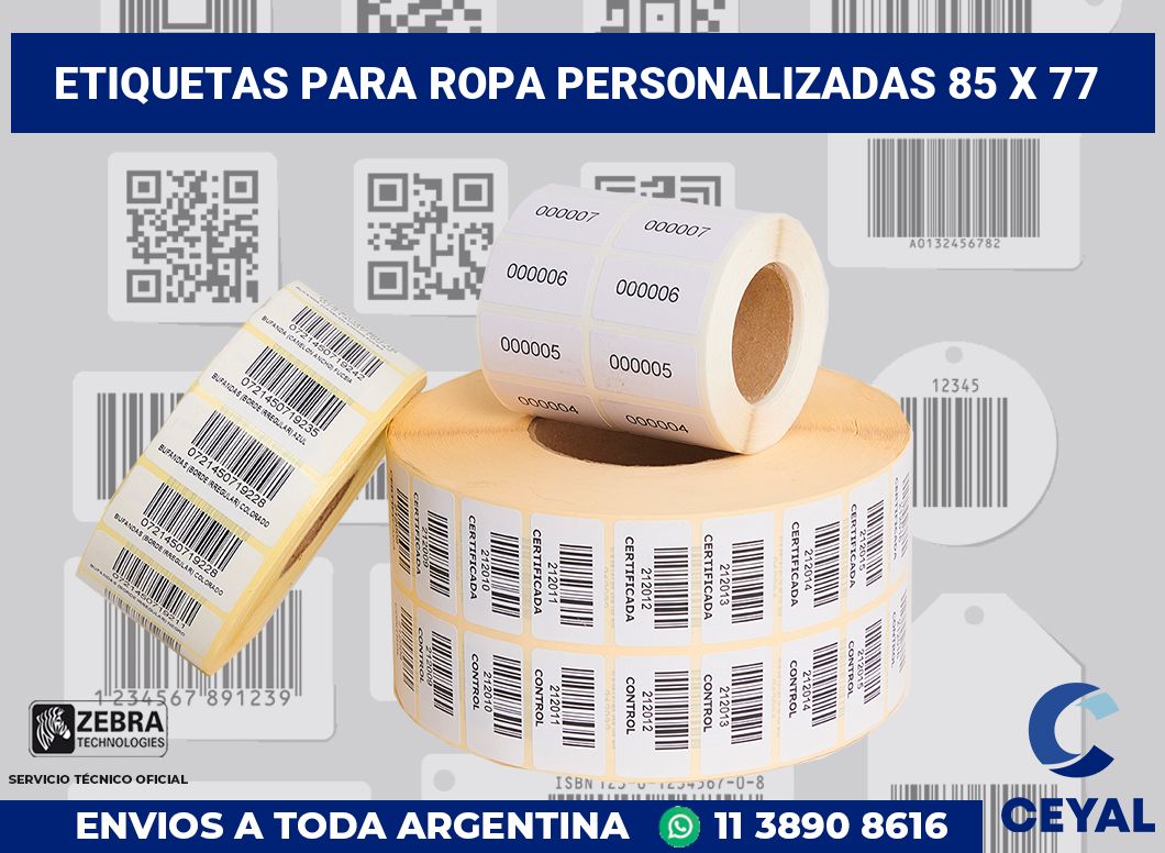 etiquetas para ropa personalizadas 85 x 77