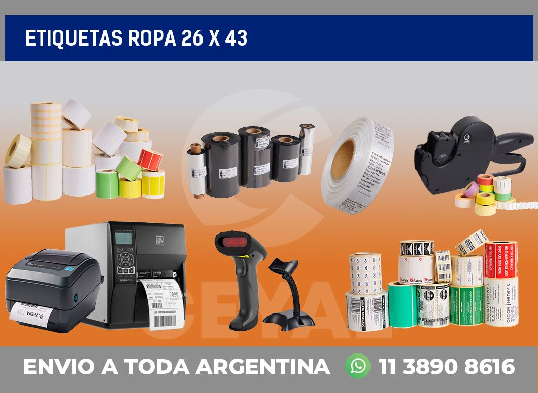 etiquetas ropa 26 x 43