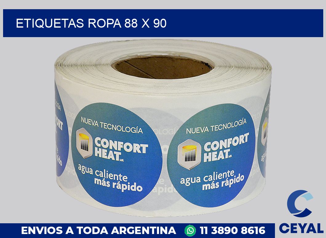 etiquetas ropa 88 x 90