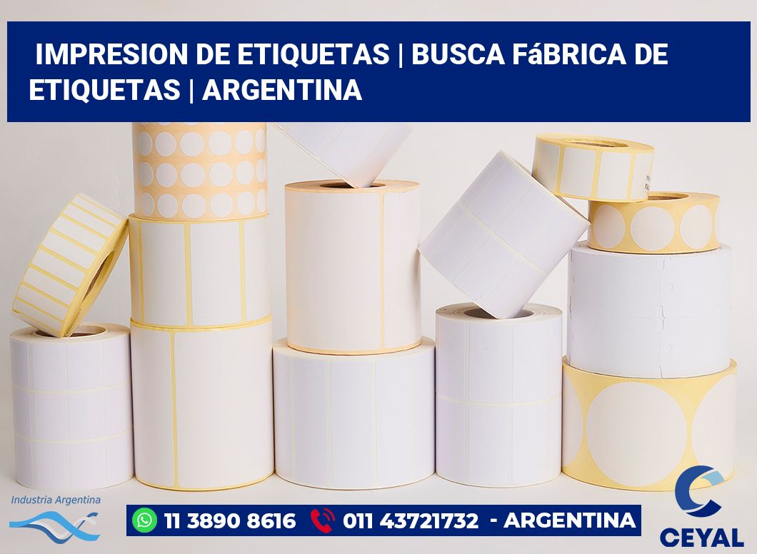 impresion de etiquetas | Busca fábrica de etiquetas | Argentina