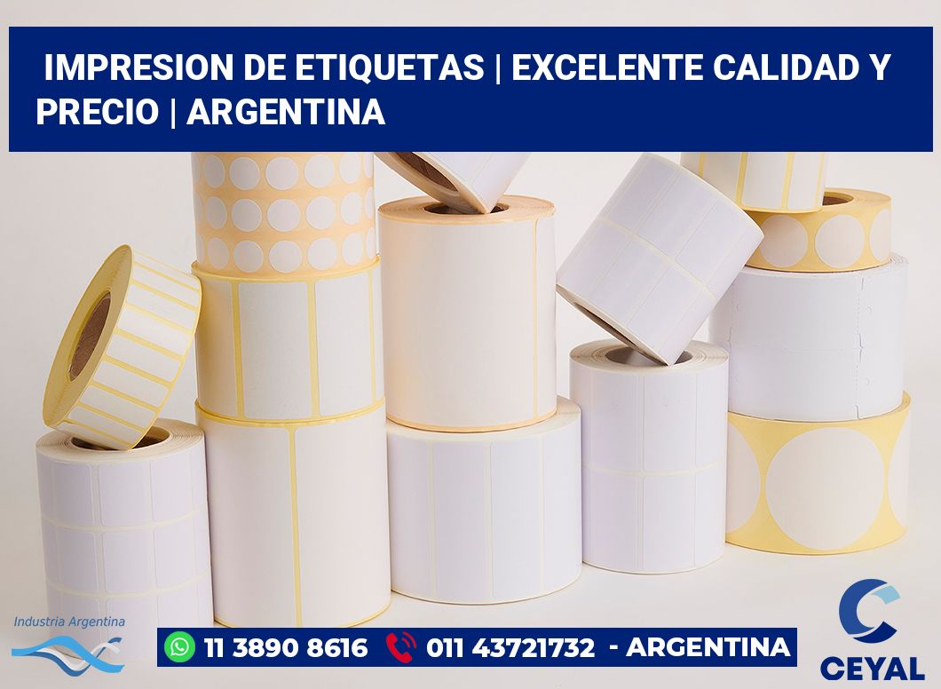impresion de etiquetas | Excelente calidad y precio | Argentina