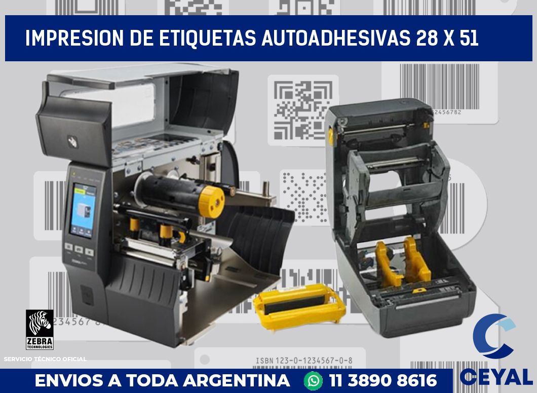 impresion de etiquetas autoadhesivas 28 x 51