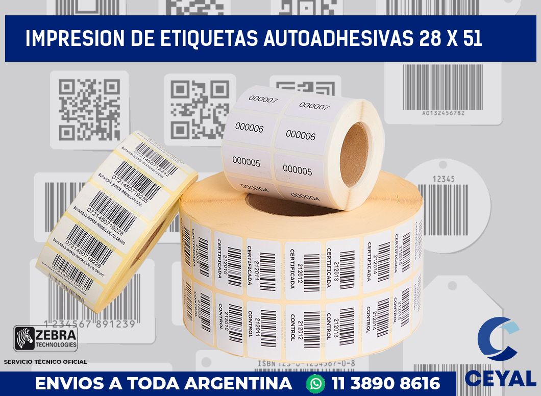 impresion de etiquetas autoadhesivas 28 x 51