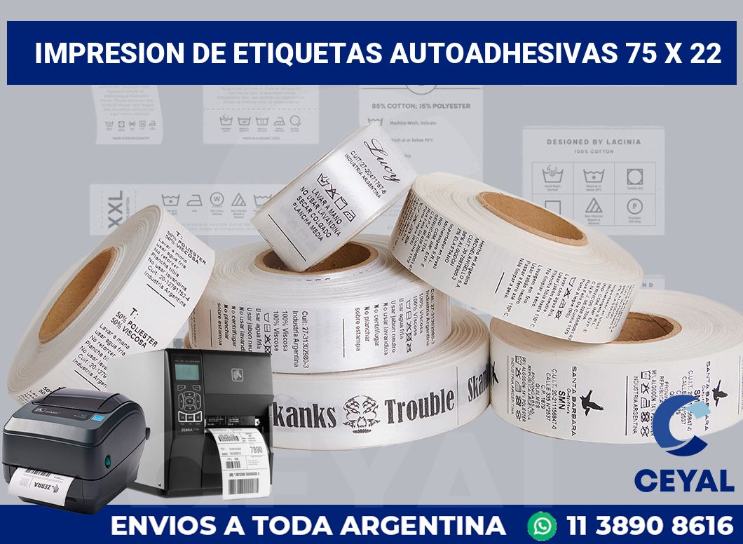 impresion de etiquetas autoadhesivas 75 x 22