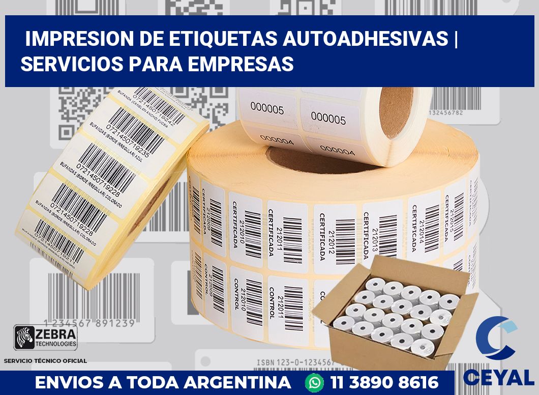 impresion de etiquetas autoadhesivas | Servicios para empresas
