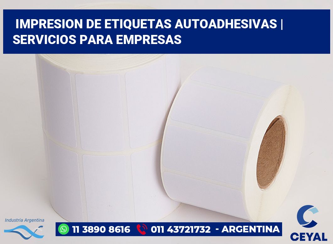 impresion de etiquetas autoadhesivas | Servicios para empresas