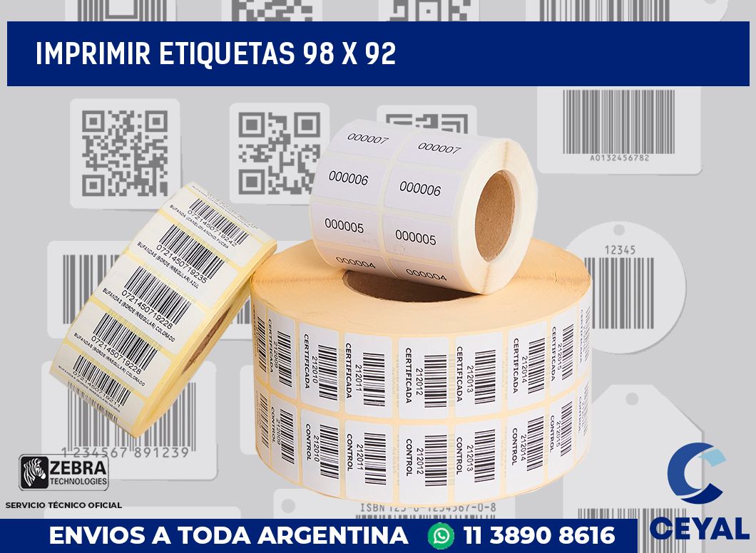 imprimir etiquetas 98 x 92