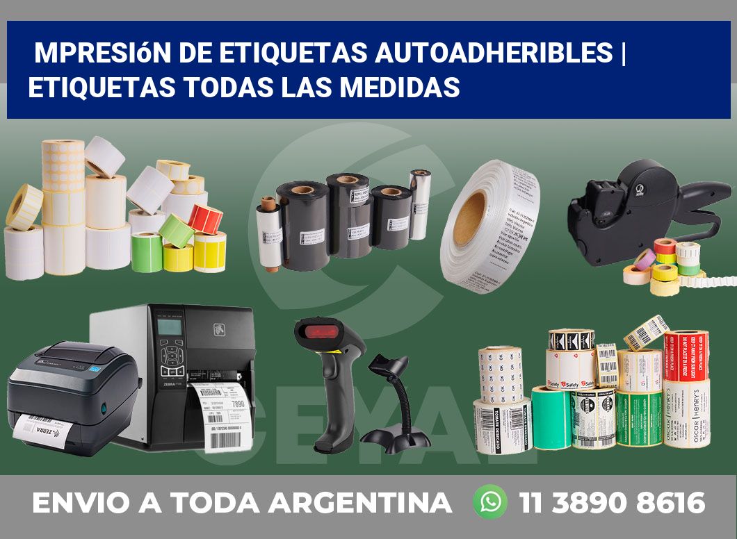 mpresión de etiquetas autoadheribles | Etiquetas todas las medidas
